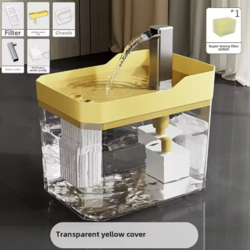 🐱 Fontaine à eau pour chat – Circulation continue, batterie rechargeable USB