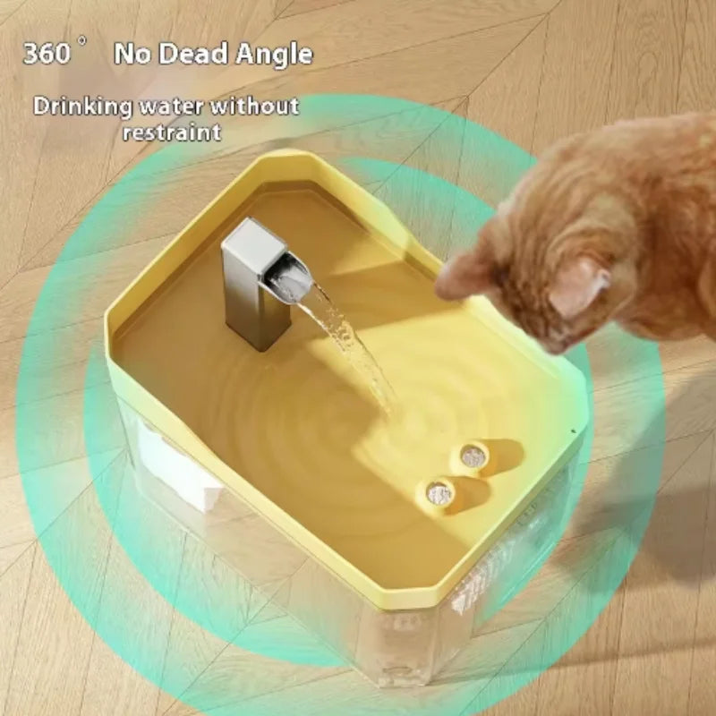 🐱 Fontaine à eau pour chat – Circulation continue, batterie rechargeable USB