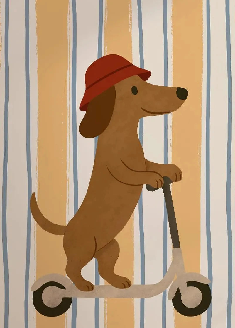 🏠 Kit Diamond painting – Motifs animaux rigolos (chien, canard, ballon)