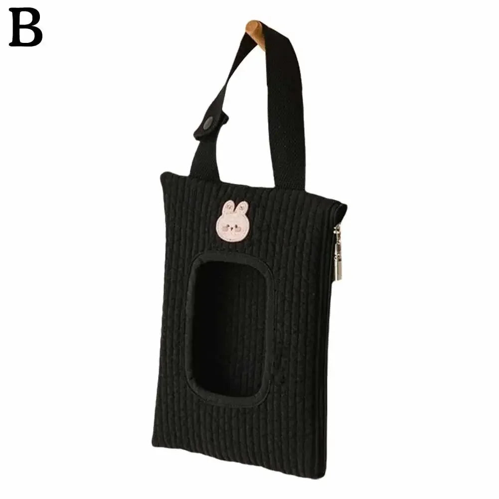 🏠 Sac à mouchoirs portable – Motif animal, idéal pour poussette & voiture
