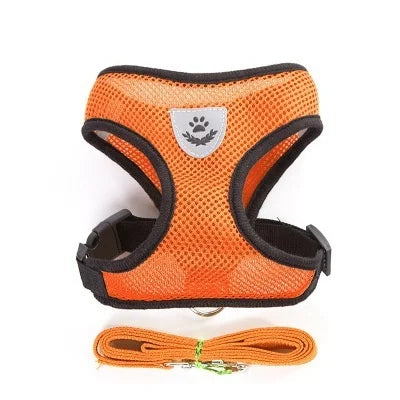 🐱🐶 Harnais réfléchissant pour chien & chat – Gilet respirant réglable avec laisse incluse