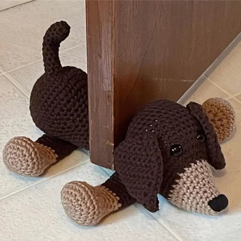 🏠 Cale-porte décoratif au crochet fait main – Grenouille, souris ou chiot