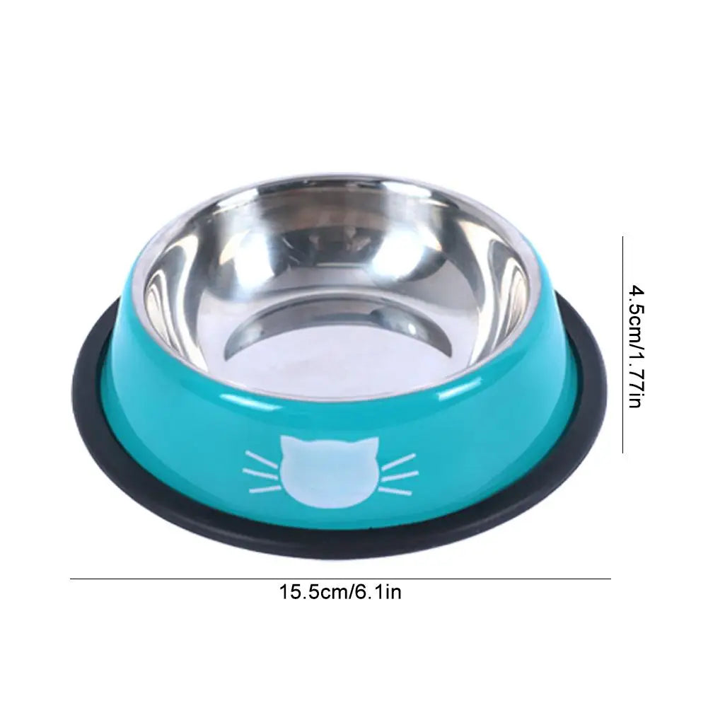 🐱🐶 Gamelle inox double paroi pour chien & chat – Antidérapante, isotherme & hygiénique