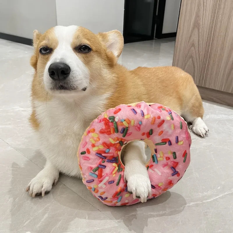 🐶 Jouet peluche couinant pour chien – Nettoyage des dents & jeu interactif
