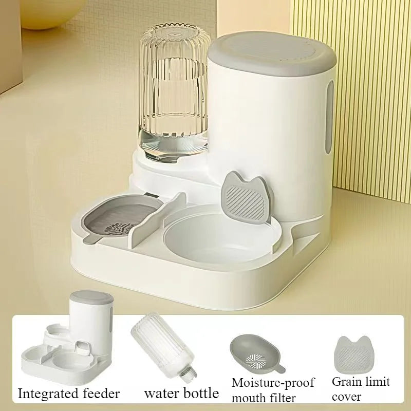 🐱🐶 Bol distributeur automatique pour chat & chien – Eau & croquettes