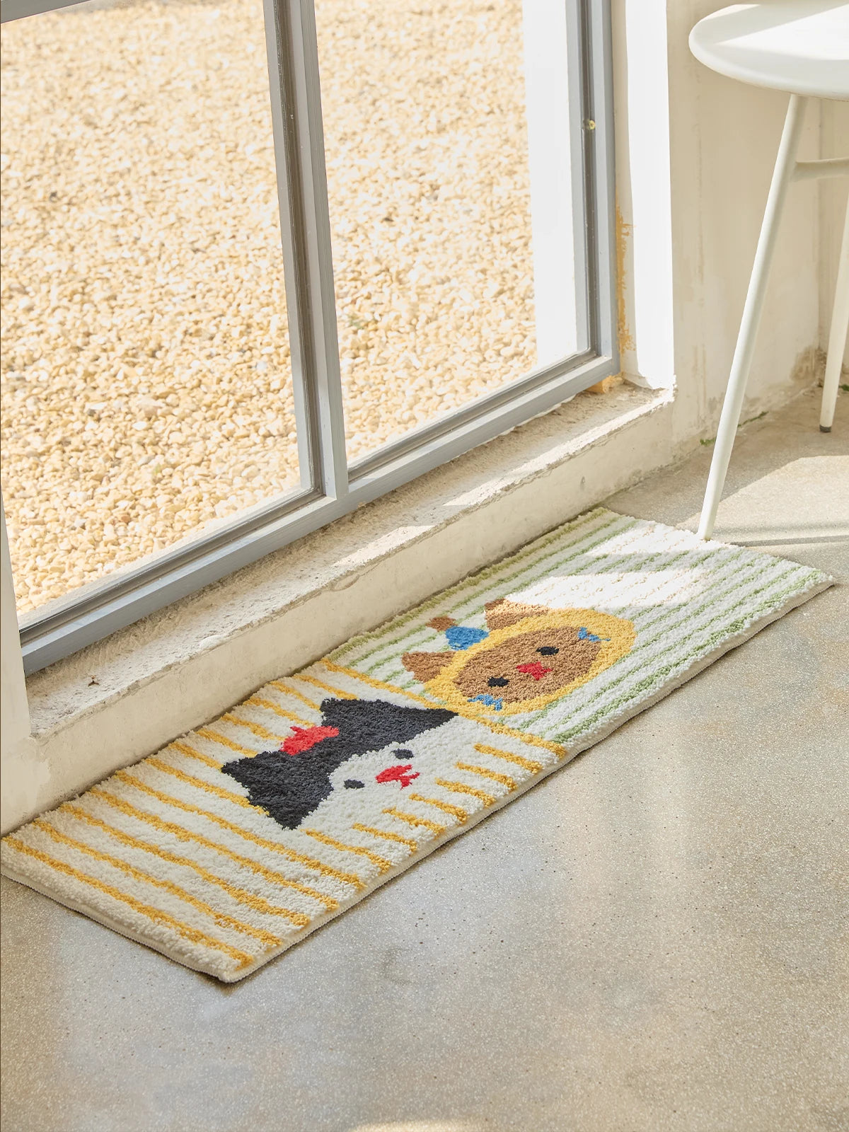 🏠 Tapis motif chat imitation cachemire – Doux, antidérapant & lavable | Déco maison