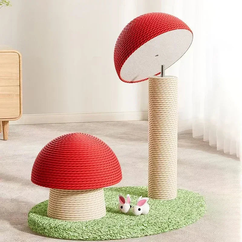 🐱 Griffoir Champignon en Sisal pour Chat – Jouet & Protège Meubles