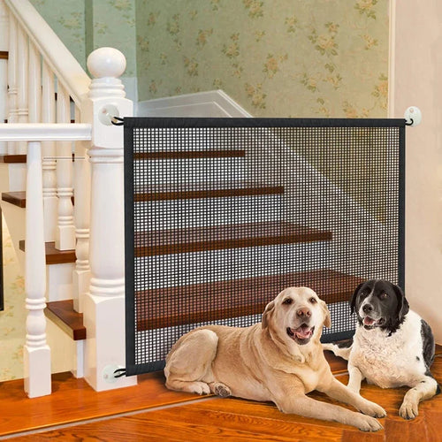 Barrière de Sécurité Pliable pour Chien – Filet Respirant- vue protection bas esscalier