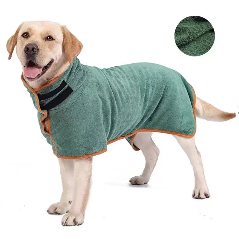 peignoir enveloppant en nanofibre ultra-absorbante conçu pour les chiens