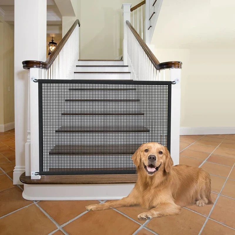 Barrière de Sécurité Pliable pour Chien – Filet Respirant- vue protection bas esscalier