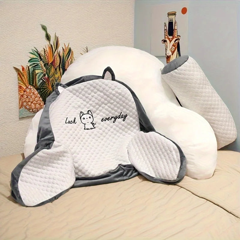 Coussin de lecture en forme de U conçu pour offrir un soutien lombaire optimal - vue sans garnissage