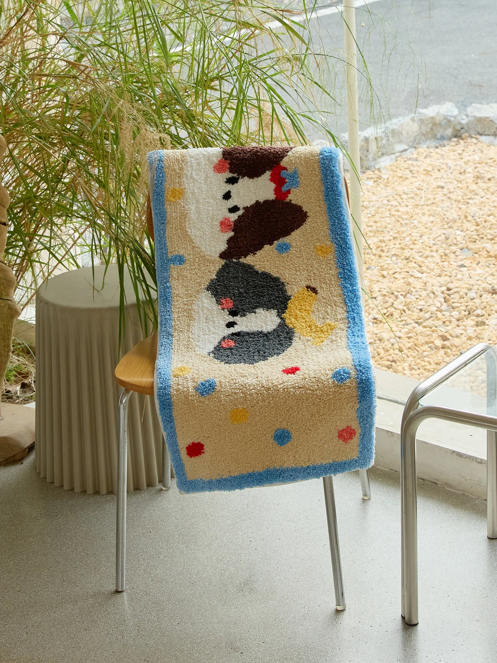 🏠 Tapis motif chat imitation cachemire – Doux, antidérapant & lavable | Déco maison