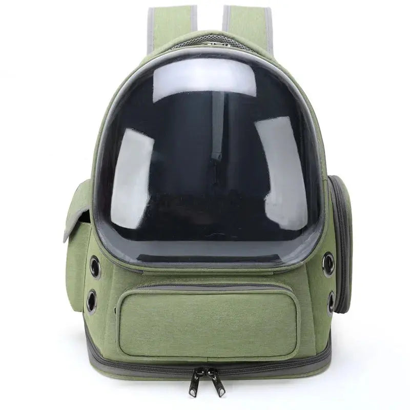 Le sac à dos bulle haut de gamme pour vos compagnons à quatre pattes vert