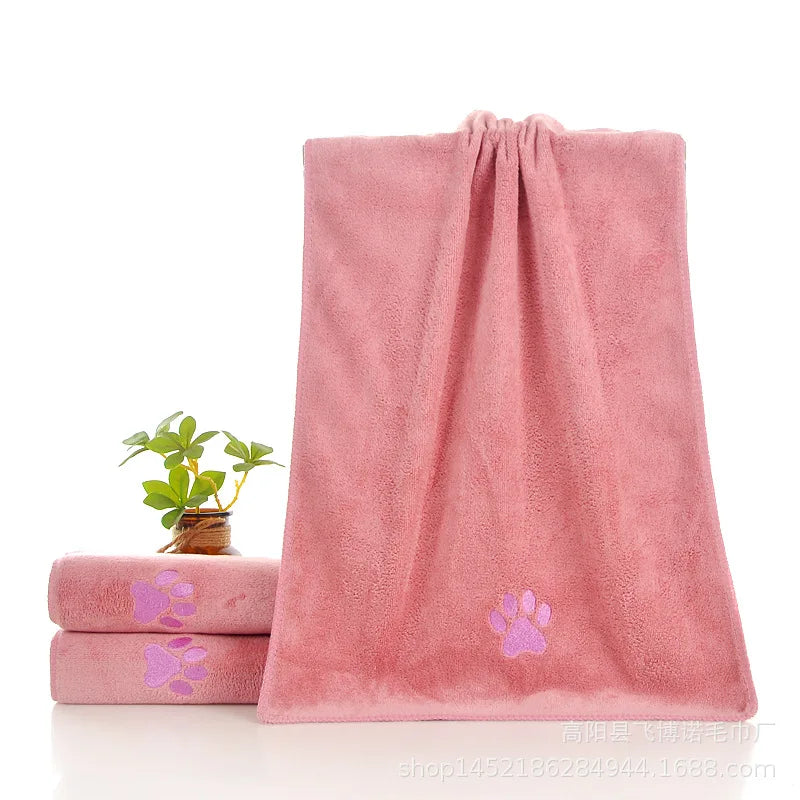 🐱🐶 Serviette microfibre séchage rapide pour chien & chat – Douce & absorbante