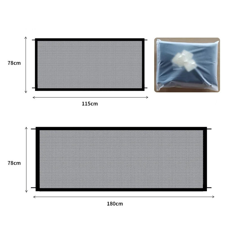 Barrière de Sécurité Pliable pour Chien – Filet Respirant- les 2 dimensions disponibles