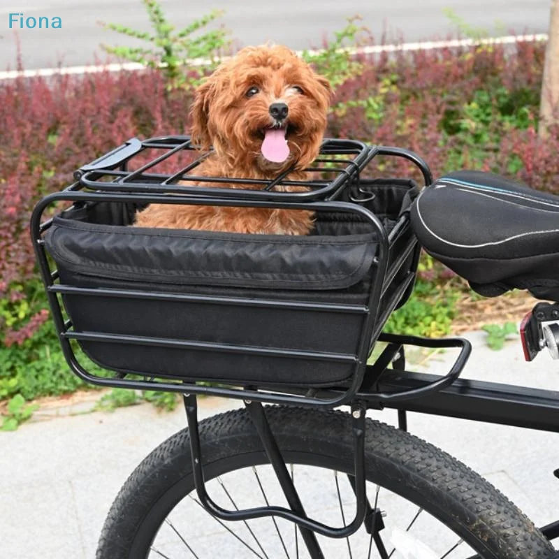  Panier de vélo 2-en-1 pour chien et chat — transport et rangement jusqu'à 5,5 kg