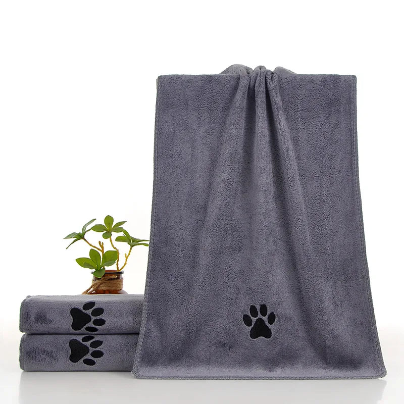🐱🐶 Serviette microfibre séchage rapide pour chien & chat – Douce & absorbante