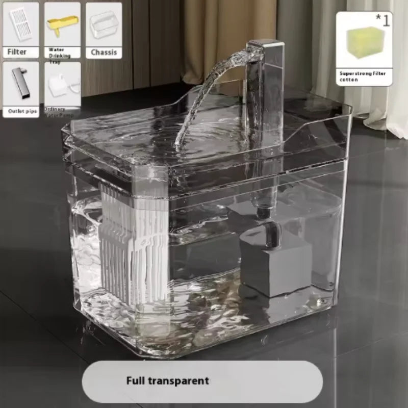 🐱 Fontaine à eau pour chat – Circulation continue, batterie rechargeable USB