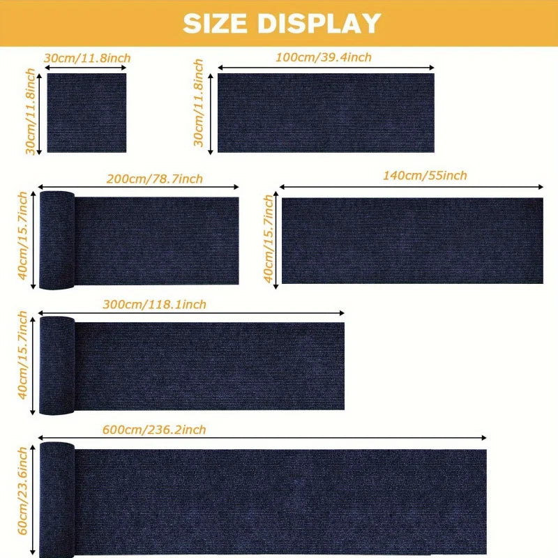 🐱 Tapis griffoir auto-adhésif découpable pour chat – Protège canapé & meubles 30×100 cm