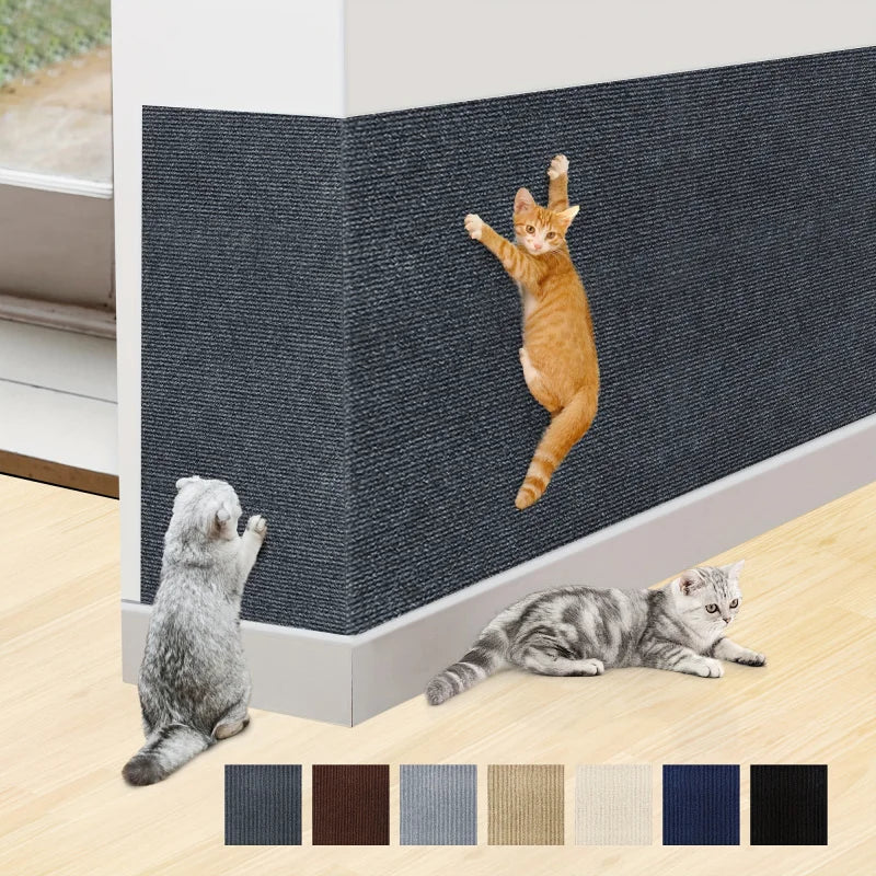 tapis griffoir en tissu polyester haute qualité se fixe facilement sur vos canapés