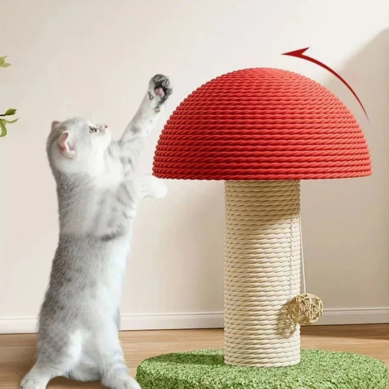 🐱 Griffoir Champignon en Sisal pour Chat – Jouet & Protège Meubles