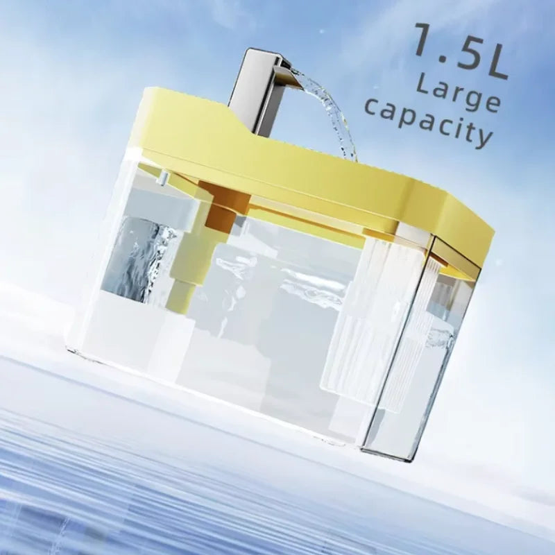 🐱 Fontaine à eau pour chat – Circulation continue, batterie rechargeable USB