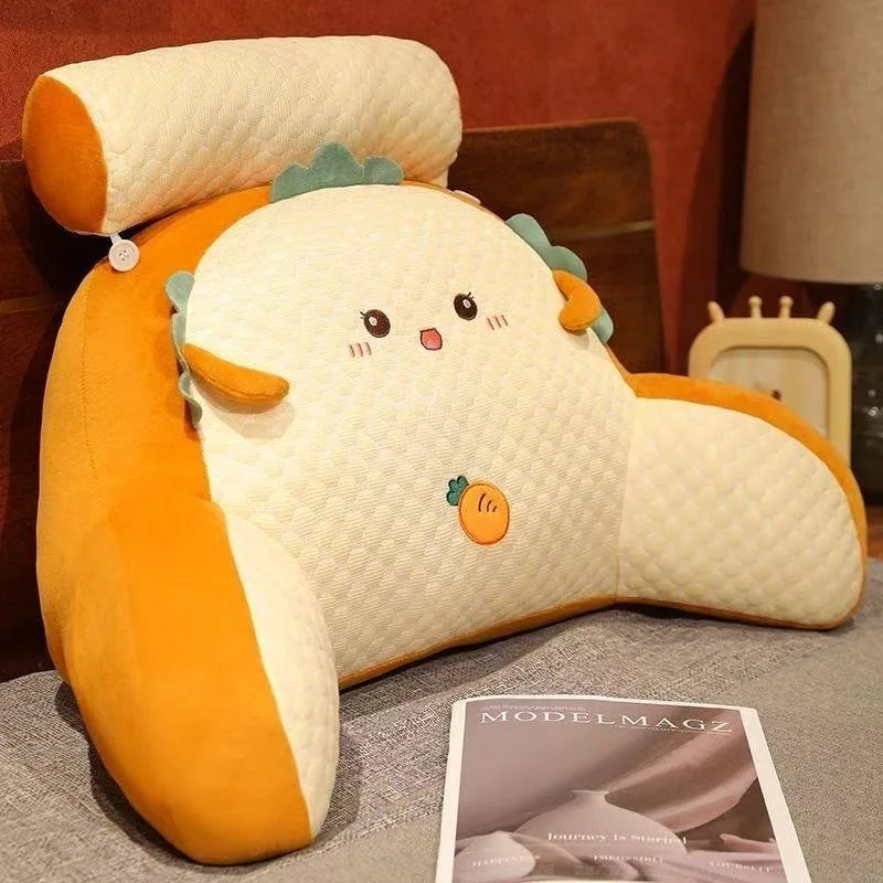 🏠 Coussin de Lecture Ergonomique en U – Support Lombaire, Lavable, Fait Main