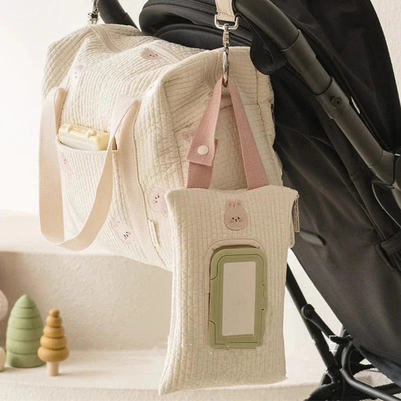 🏠 Sac à boîte à mouchoirs – Rangement portable voiture, poussette & chambre bébé