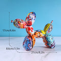 🏠 Statuette décorative chien graffiti en résine – Sculpture moderne pour intérieur