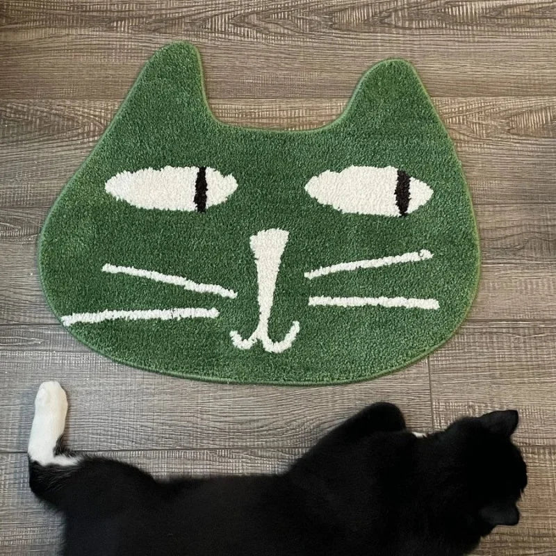 🏠 Tapis chat style persan – Absorbant, antidérapant & lavable | Déco maison