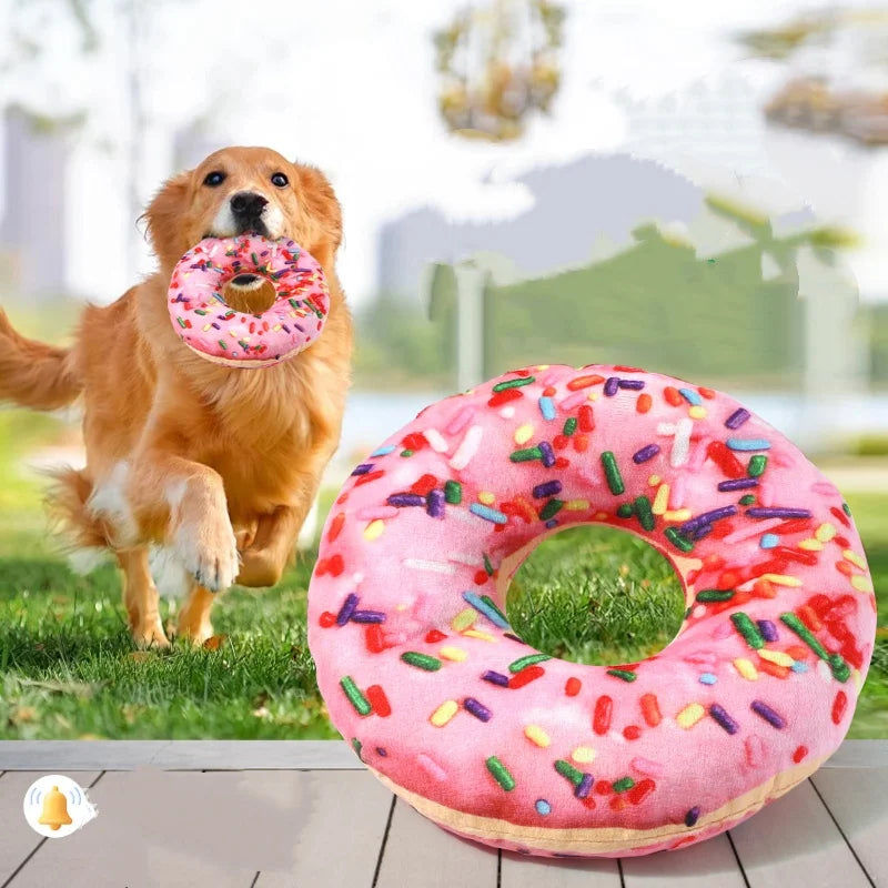 🐶 Jouet peluche couinant pour chien – Nettoyage des dents & jeu interactif