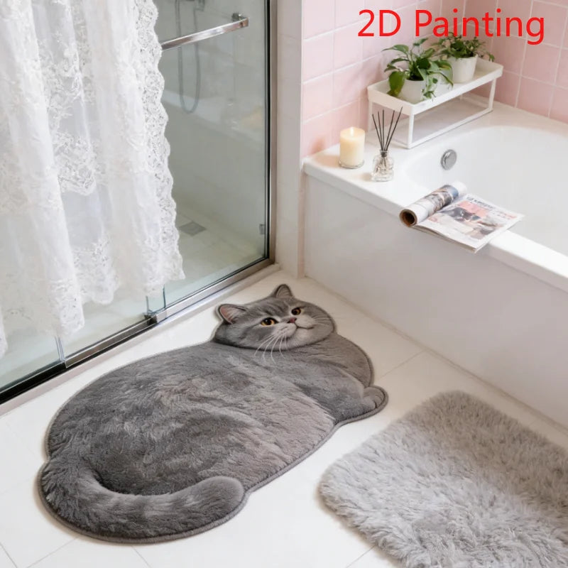 tapis au motif chat apporte une touche décalée et chaleureuse à votre intérieur.