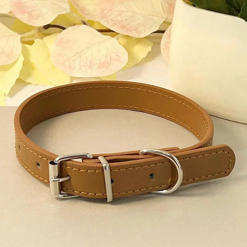 Collier plat multicolore pour chat – vue marron